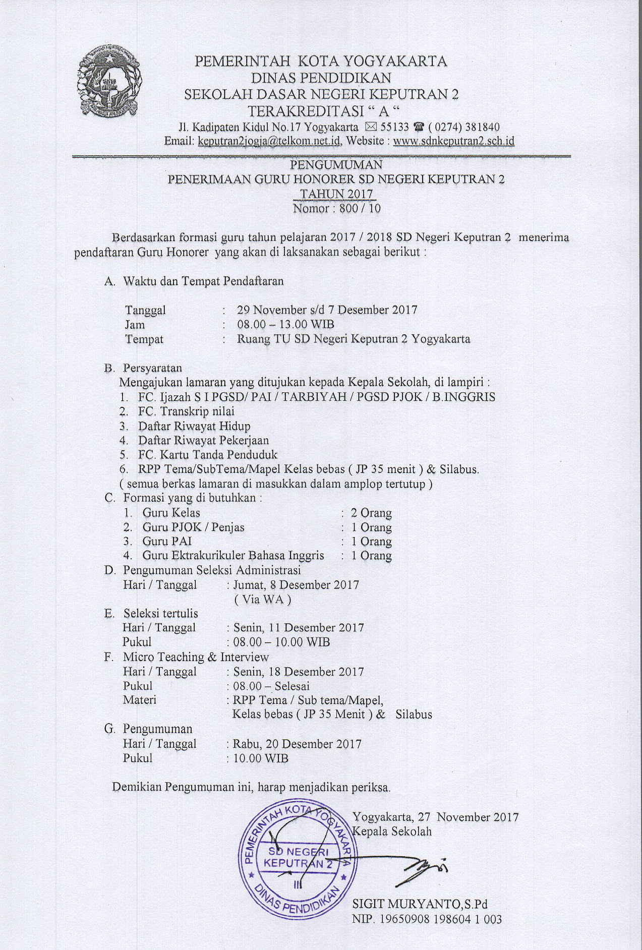 Bank Soal Kelas Vi Sd Negeri Keputran 2 Yogyakarta