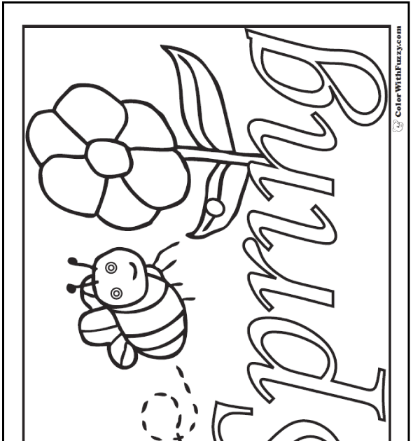 Spring Pictures To Color / Spring Coloring Pages Doodle Art Alley - Get