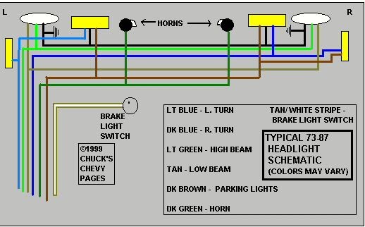Chevy Truck Tail Light Wiring Color Code