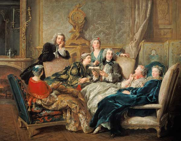 Jean François de Troy - The Reading from Moliere, c.1728