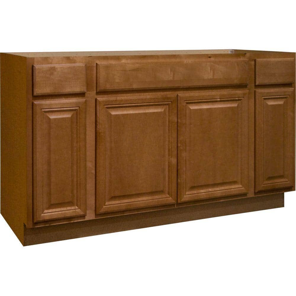 Hampton Bay 60x34.5x24 in. Cambria Sink Base Cabinet in ...