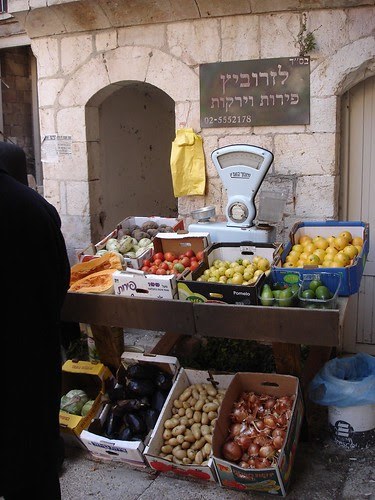 Vegetable store on the set