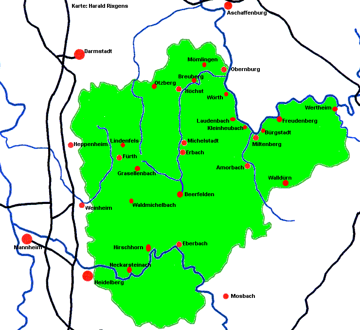 Odenwald Karte | Karte