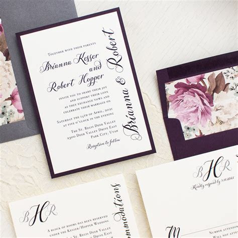 Simple Calligraphy Customizable Modern Wedding Invitations Simple Calligraphy Customizable Modern Wedding Invitations