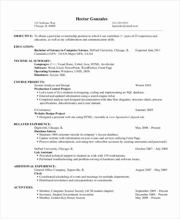 resume objective for entry level jobs