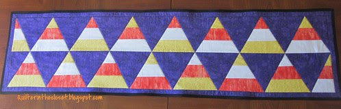 Candy corn table runner