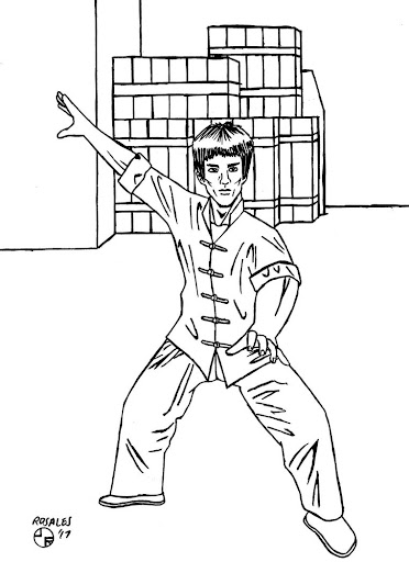 Bruce Lee Coloring Pages