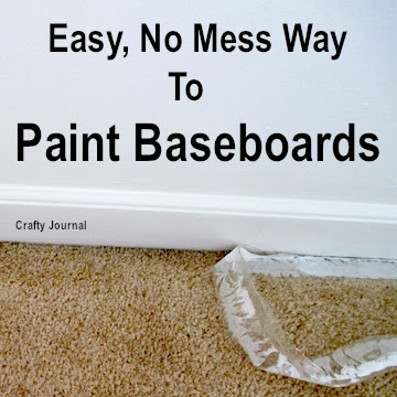 Easy, No Mess Way to Paint Baseboards - Crafty Journal
