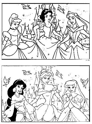 Disney Princess Coloring Pages By Number - Learn to Color