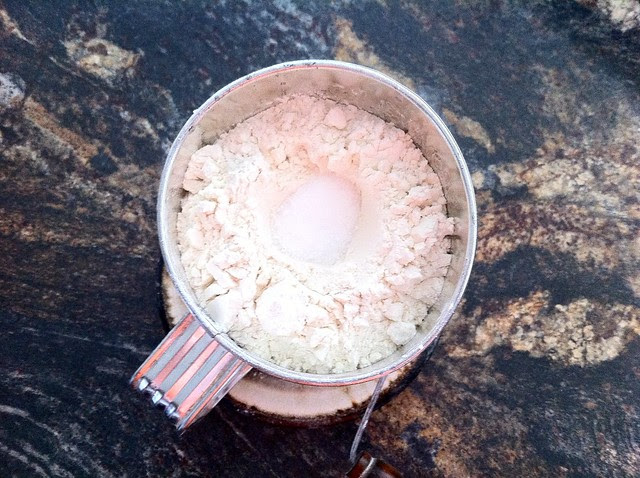 Flour and Salt in Sifter