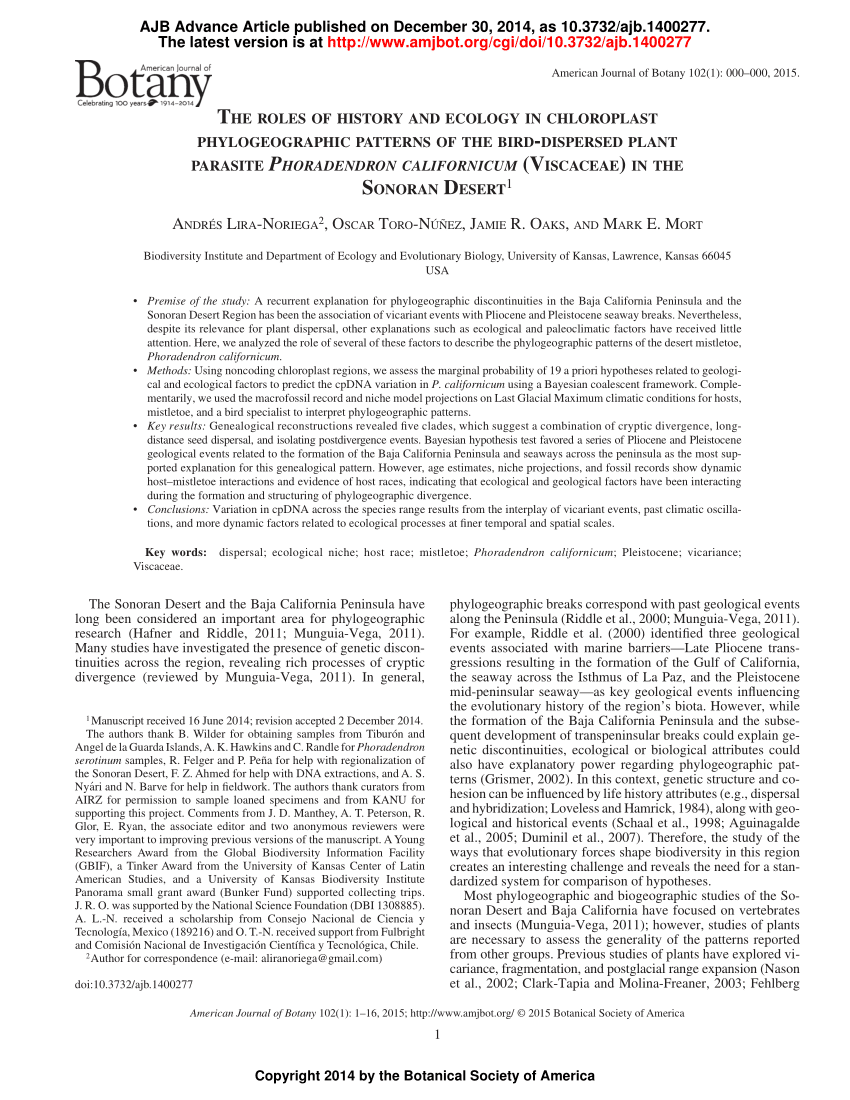 Citation Generator Ecology