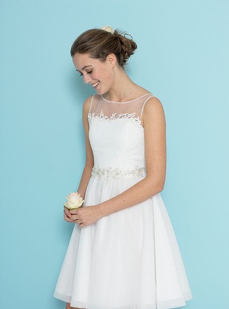 white gown for confirmation