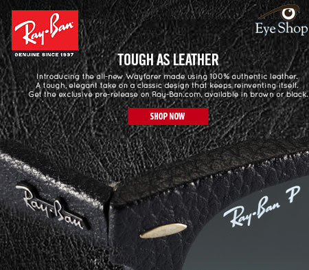 Γυαλιά ηλίου Rayban Wayfarer Leather 2014