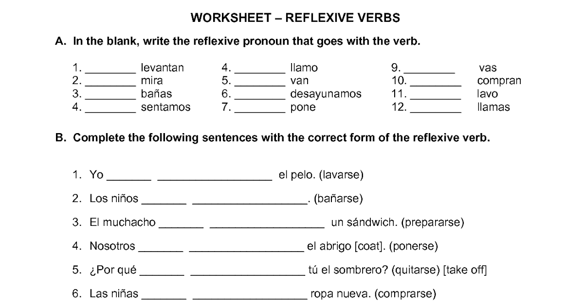 gramatica-verbos-reflexivos-worksheet-answers-edu-itugas
