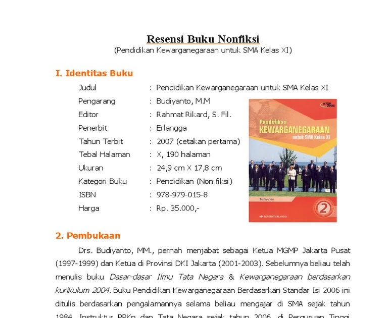 Contoh Ringkasan Buku Non Fiksi Per Bab Info Terkait Buku