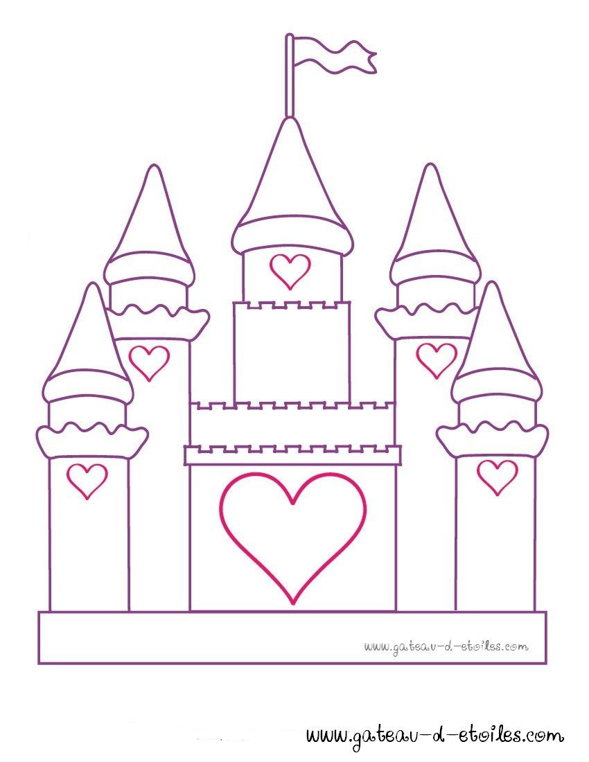 Génial Coloriage Chateau De Princesse A Imprimer  Des Milliers de