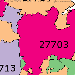 Durham Zip Code Map | Map Of The World