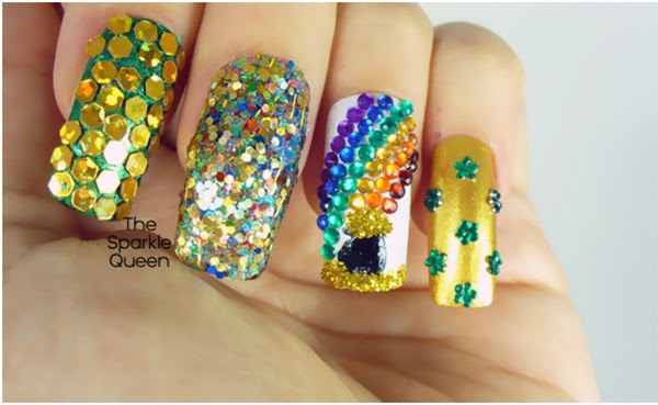 StyleVia: 10 Stunning Rhinestone Nail Art Designs To Try Out