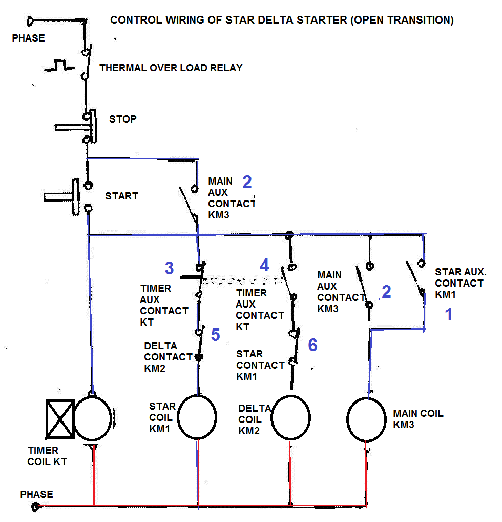 Wiring Diagram For Fully Automatic Star Delta Starter Home Wiring Diagram