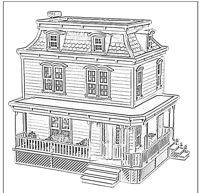 Top 10 Dollhouse Coloring Pages