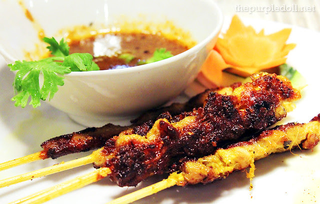 Chicken Satay P35 per stick Minimum of 3 sticks