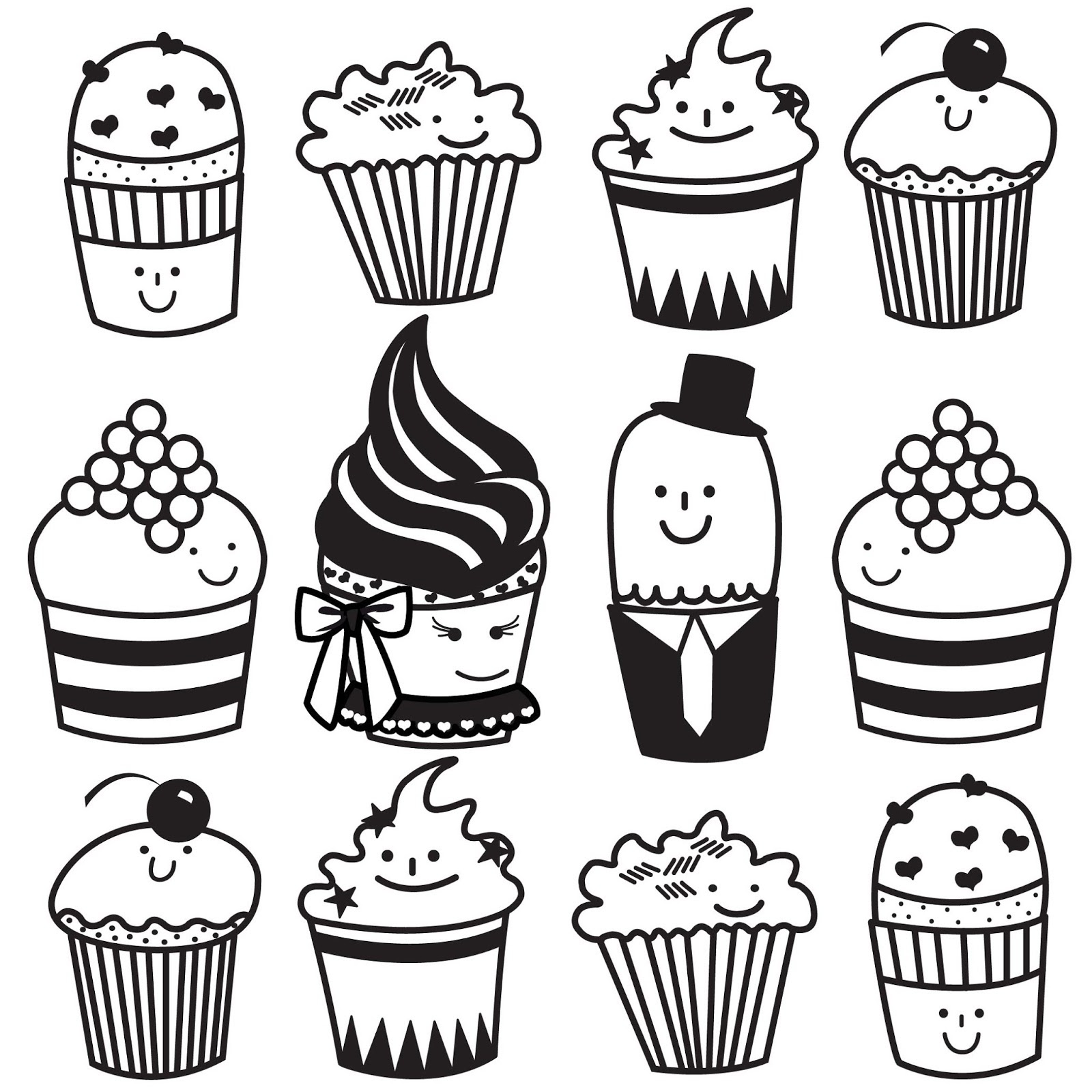 Mewarnai Cupcake Unicorn