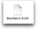 Blackberry Pearl script de módem para Mac OS X