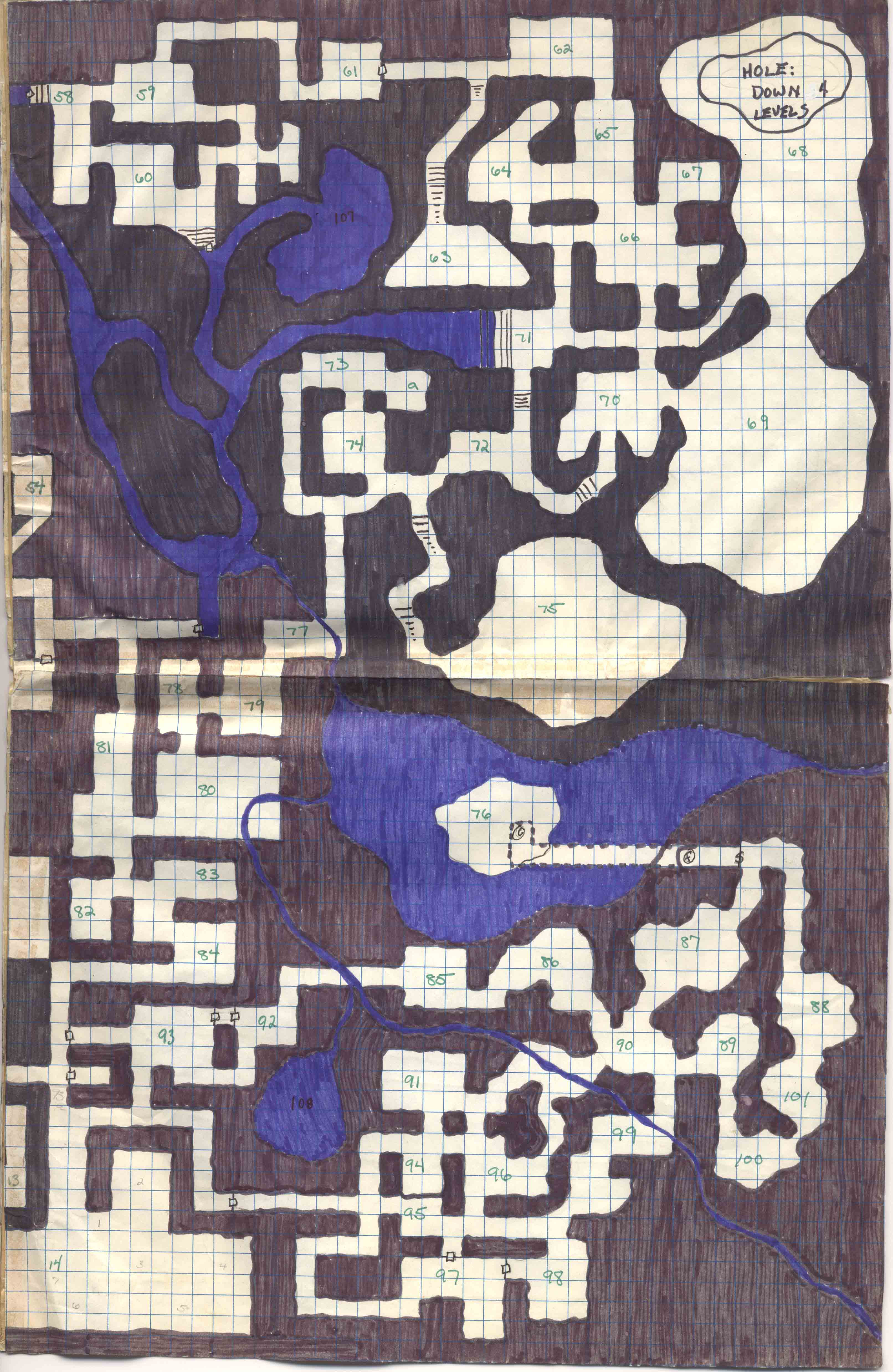 grodog Castle Greyhawk map - level 1 right