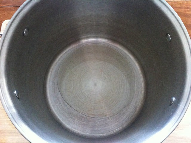 Olive Oil in Stock Pot