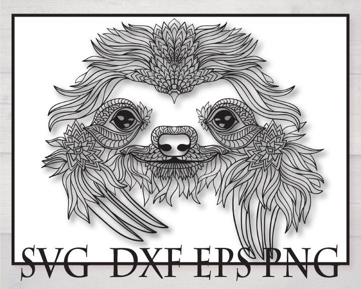 Free Free Mandala Sloth Svg 69 SVG PNG EPS DXF File