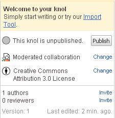 Knol Management Widget