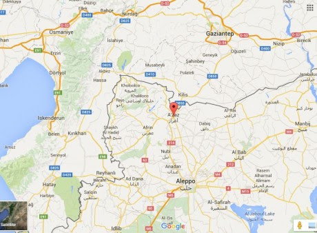 Turkey Syria Border - Google Maps