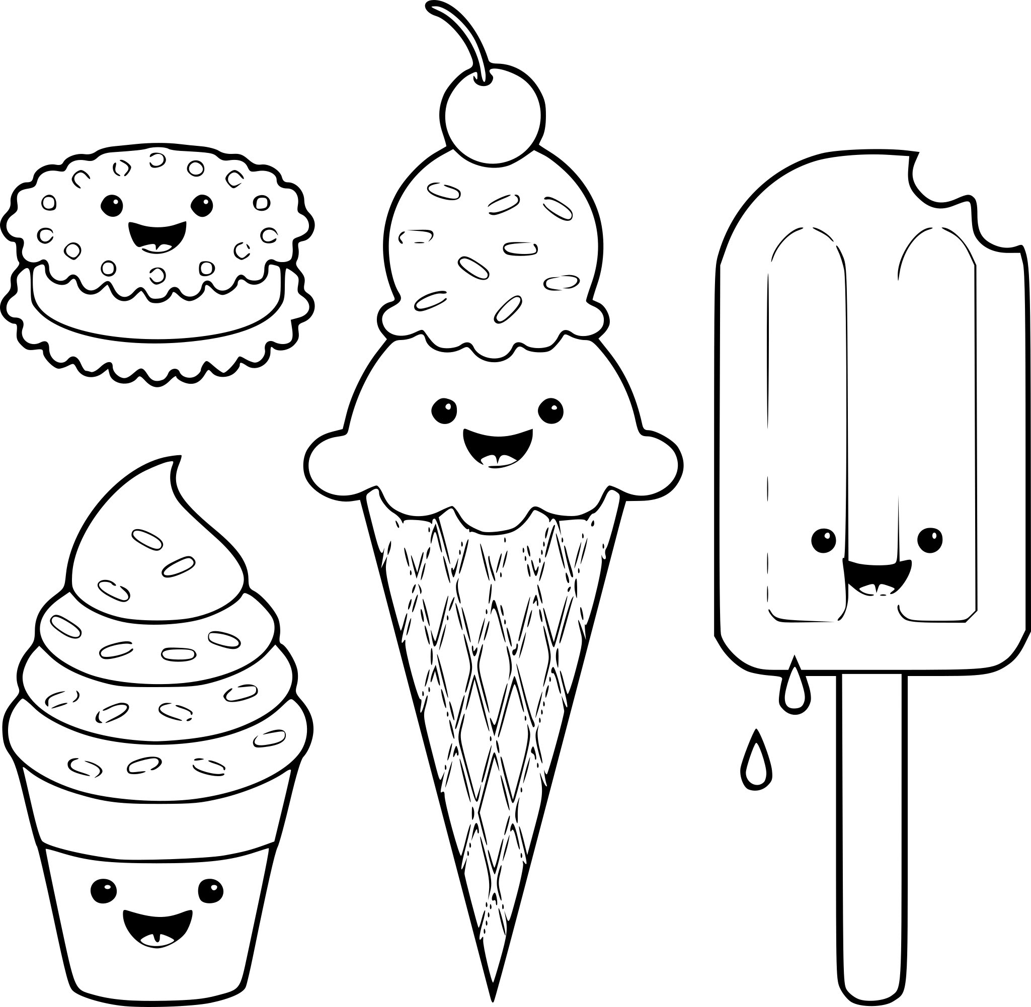 Coloriage Kawaii Fille Color
