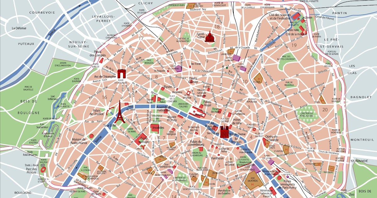Carte de Paris ~ World Of Map