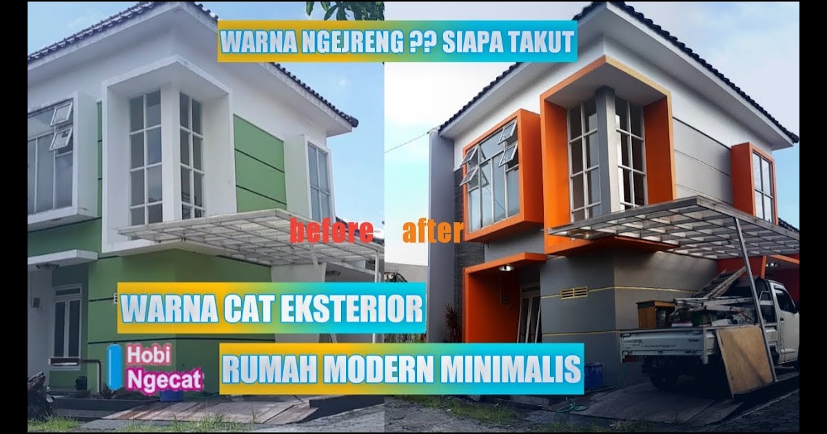 Cat Rumah  Warna  Abu Abu Orange  Sekitar Rumah 