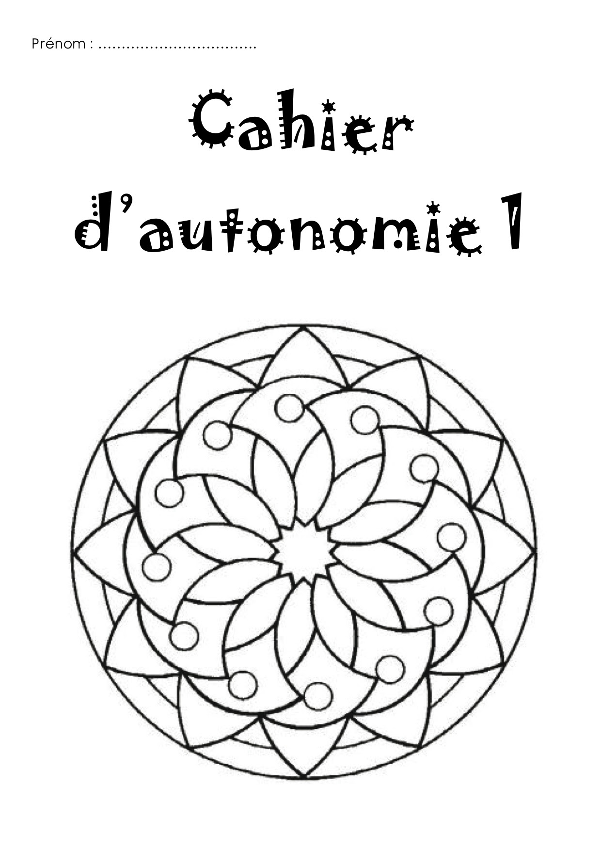 Page De Garde Cahier De Coloriage Ps Coloriage Cahier Autonomie Maternelles | 30000 ++ collections de pages