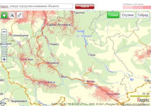 Карта покрытия мтс забайкальский край