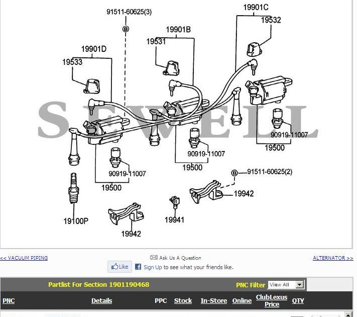 Lexus Is300 Ignition Coil Diagram / 99 Lexu Gs300 Ignition Coil Wiring