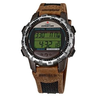 timex men's expedition shock resistant adventure tech digital compass watch 49612