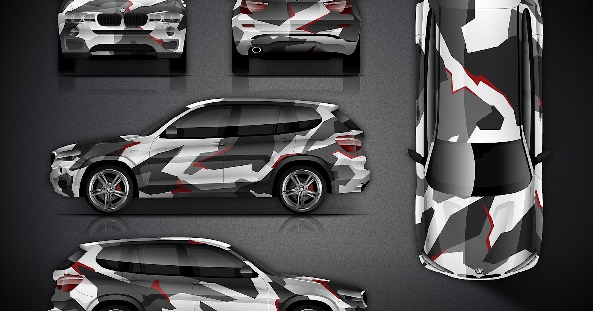 Geometric Camo Car Wrap - Free Template PPT Premium Download 2020