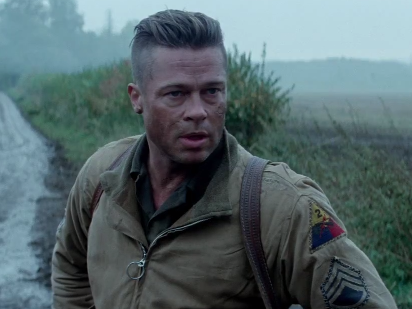 Brad Pitt Haircut War Movie The Best Undercut Ponytail