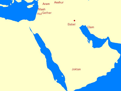 Map of Shem's descendants