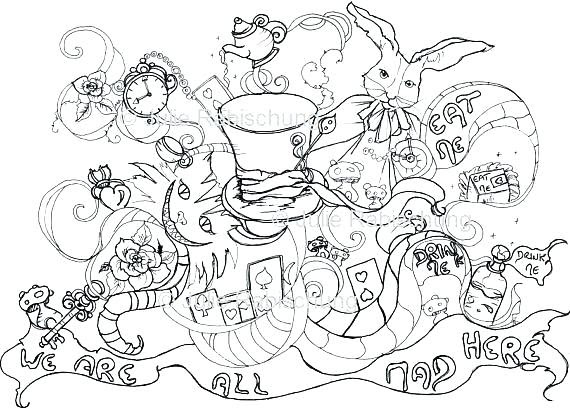 Featured image of post Trippy Cheshire Cat Alice In Wonderland Coloring Pages