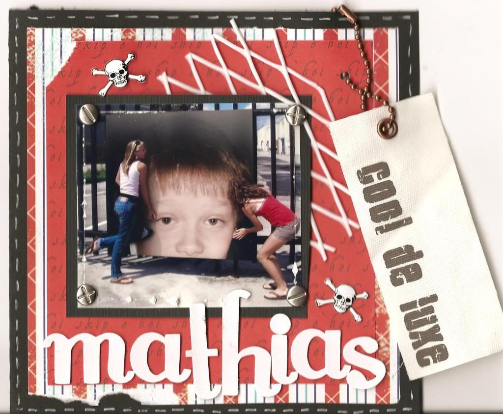 Forsiden av bursdagskortet, fnis.. Mathias blir 11 år!