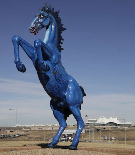 Horse Statue Denver Airport Meaning : 1000+ images about Blucifer on