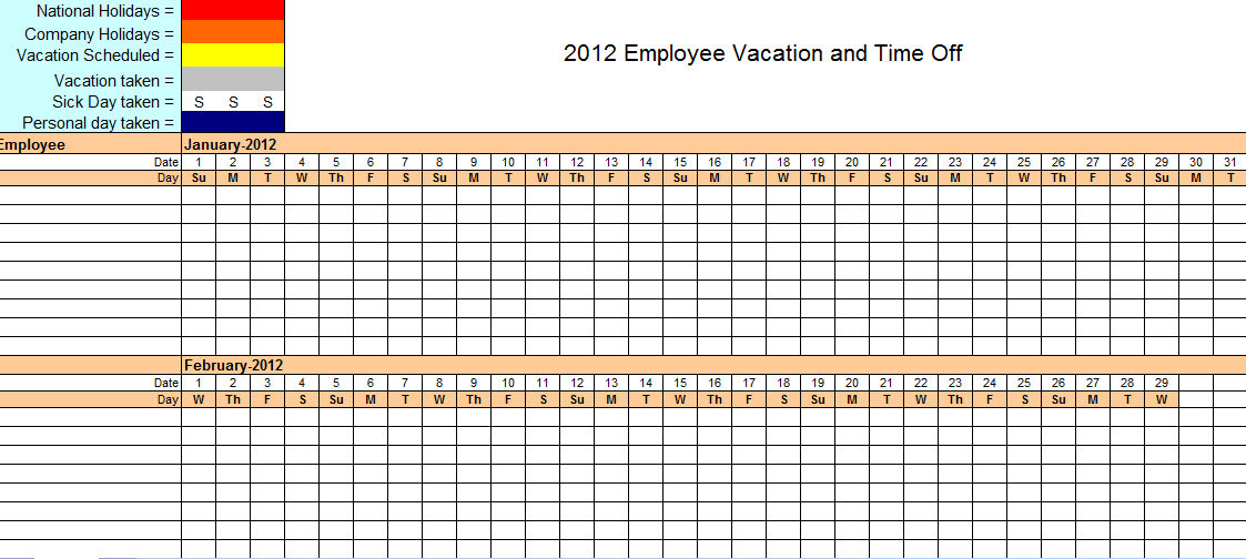 Sample Example And Format Templates 2017 Business Employee Vacation