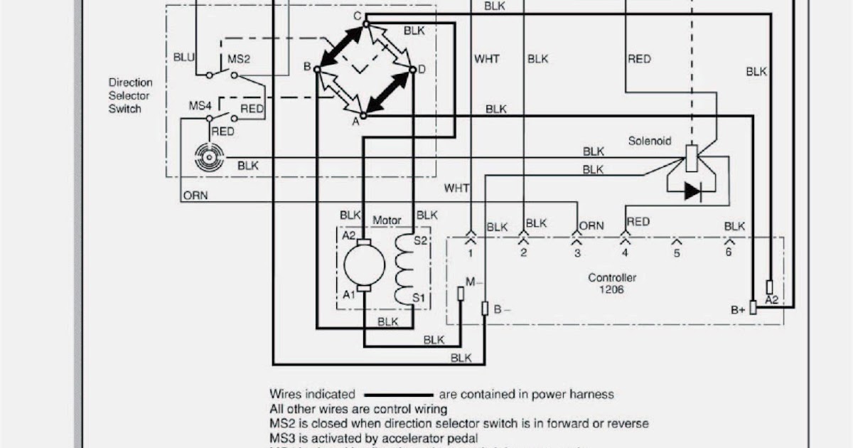 48v 48 Volt Golf Cart Battery Wiring Diagram - Home Wiring Diagram