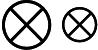 $\bigotimes \textstyle\bigotimes$