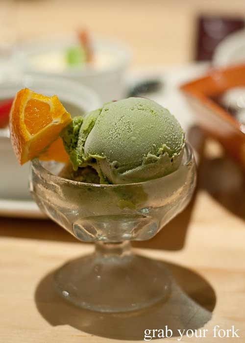 green tea ice cream
