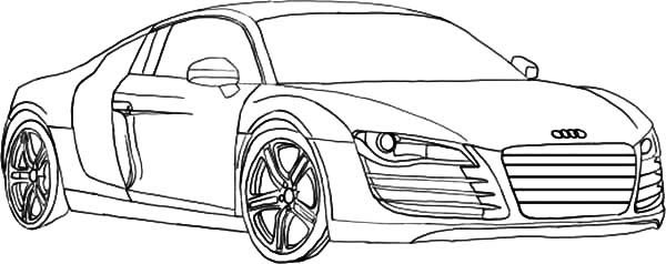 Audi Coloring Pages Scenery Mountains